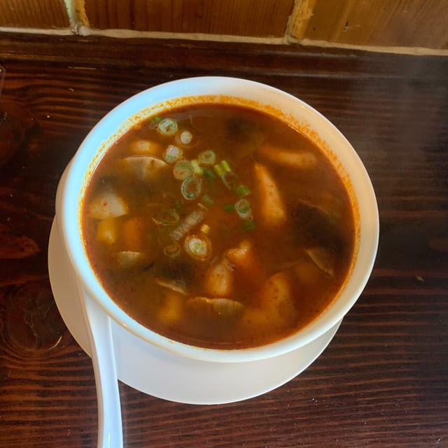 Tom yum soup chicken.