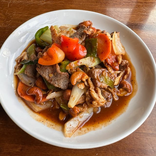 Wok cashew.